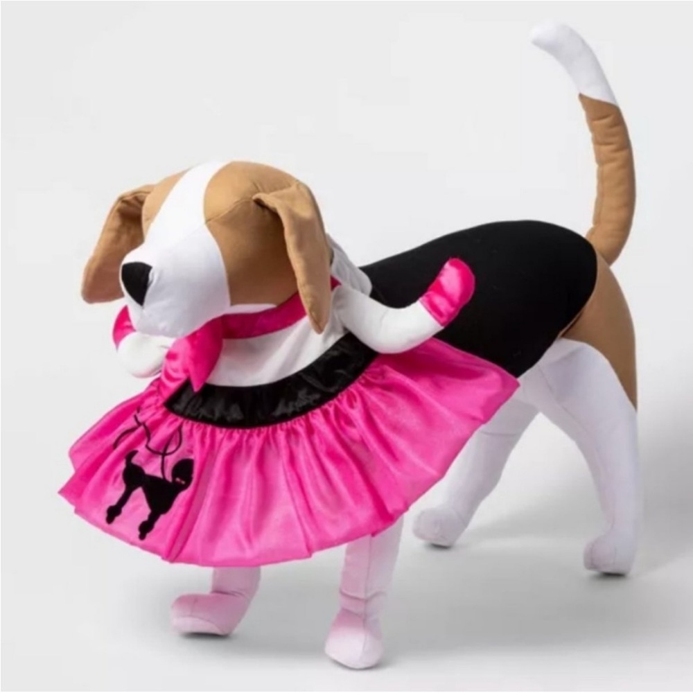 NEW! Cute Poodle Skirt Dog Halloween Costume Size Medium
